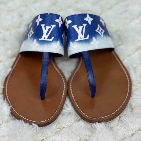Louis Vuitton Monogram Escale Palma Sandals 39 - Picture 3 of 13